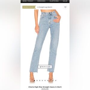 Agolde Cherie high rise straight Leg Jeans